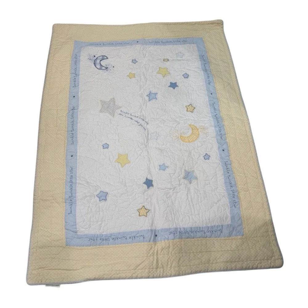 The Pottery Barn Kids Guilted Blanket Twinkle Star 50x39